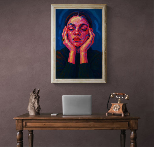 Inner Glow Bold-Color Matte Paper Poster - Fauvist Style
