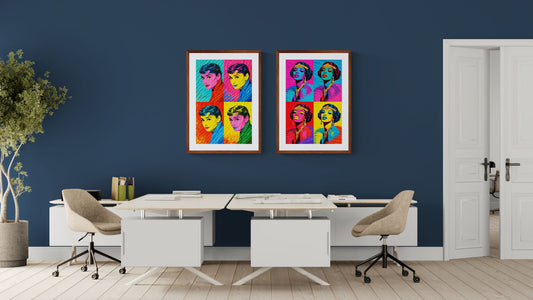 Audrey, After Midnight Pop-Art Matte Paper Poster - Warhol Style