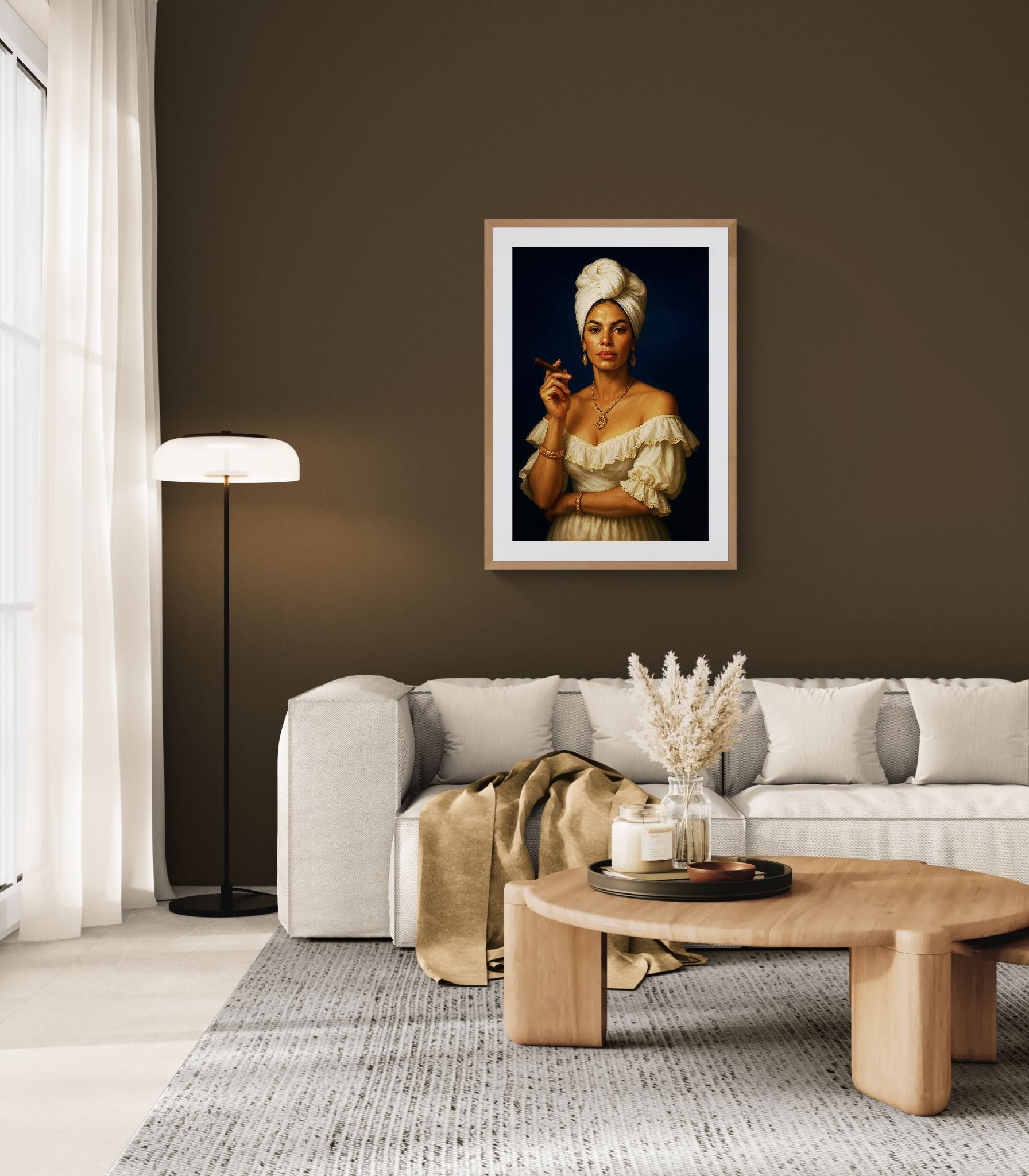 Lady of Havana Vintage-Inspired Matte Paper Poster - Old Master Style