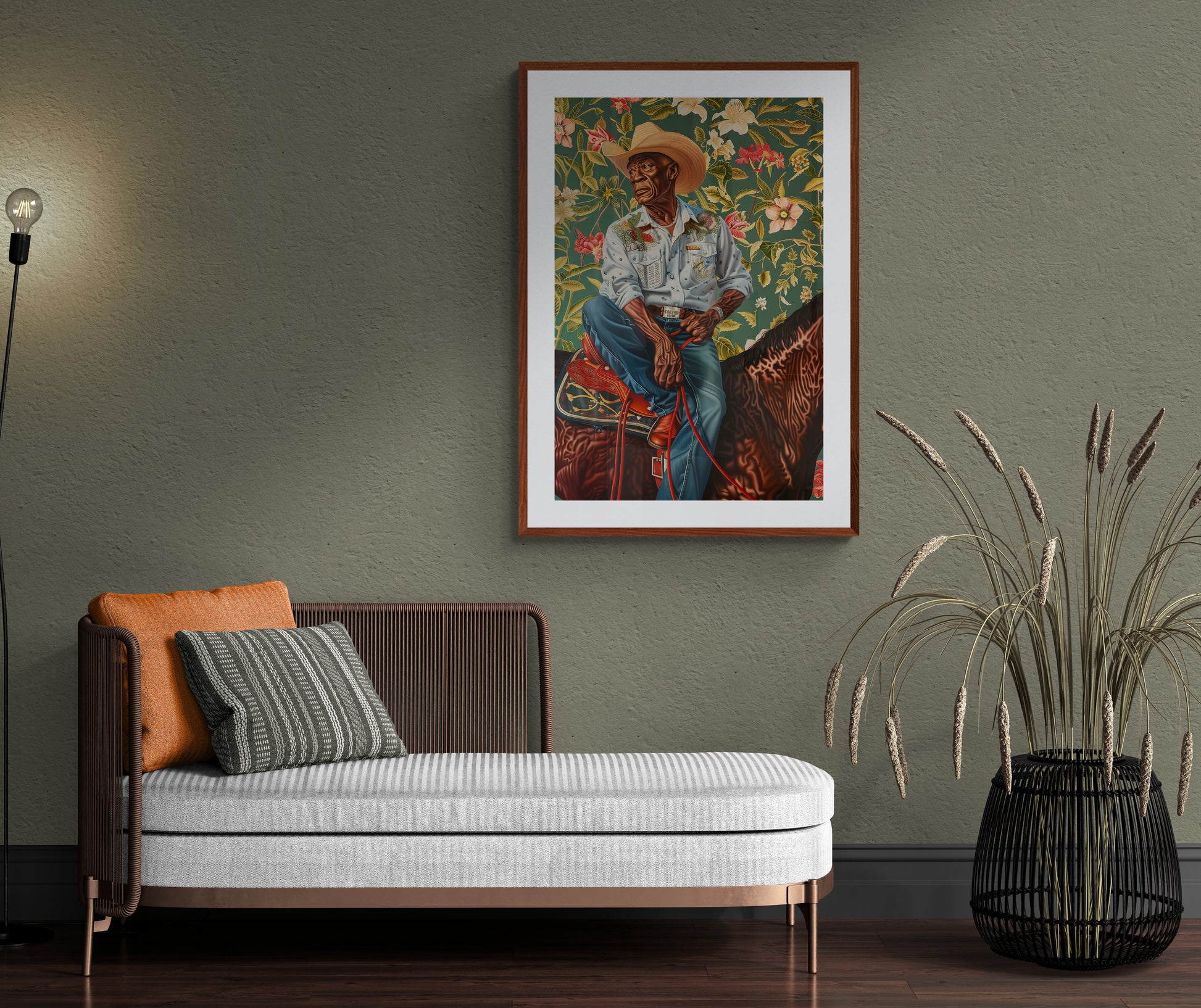Legacy of the Lone Star Matte Paper Poster - Kehinde Wiley Style
