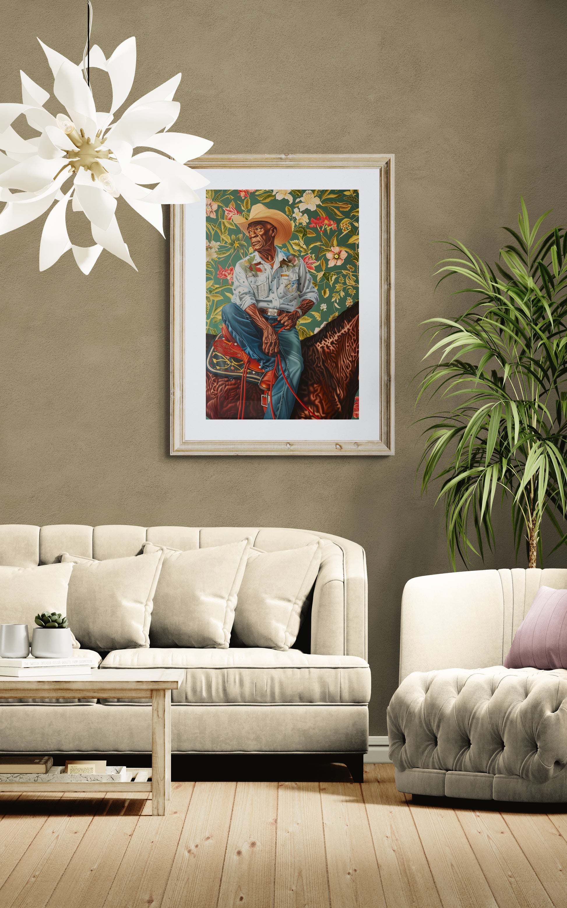 Legacy of the Lone Star Matte Paper Poster - Kehinde Wiley Style