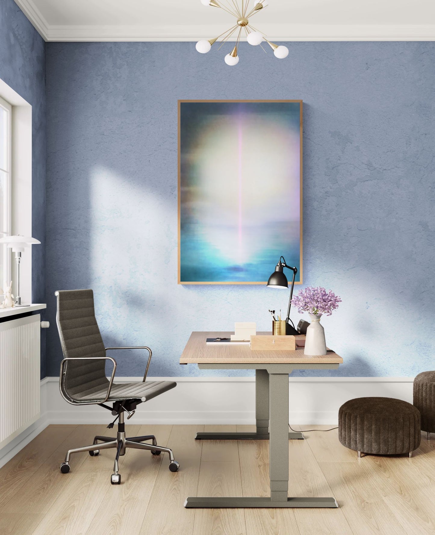 Light Finds Water Matte Paper Poster - Color-Field