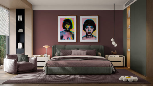 Symmetry and Afterimage Color-Separation Matte Paper Poster - Pop Art