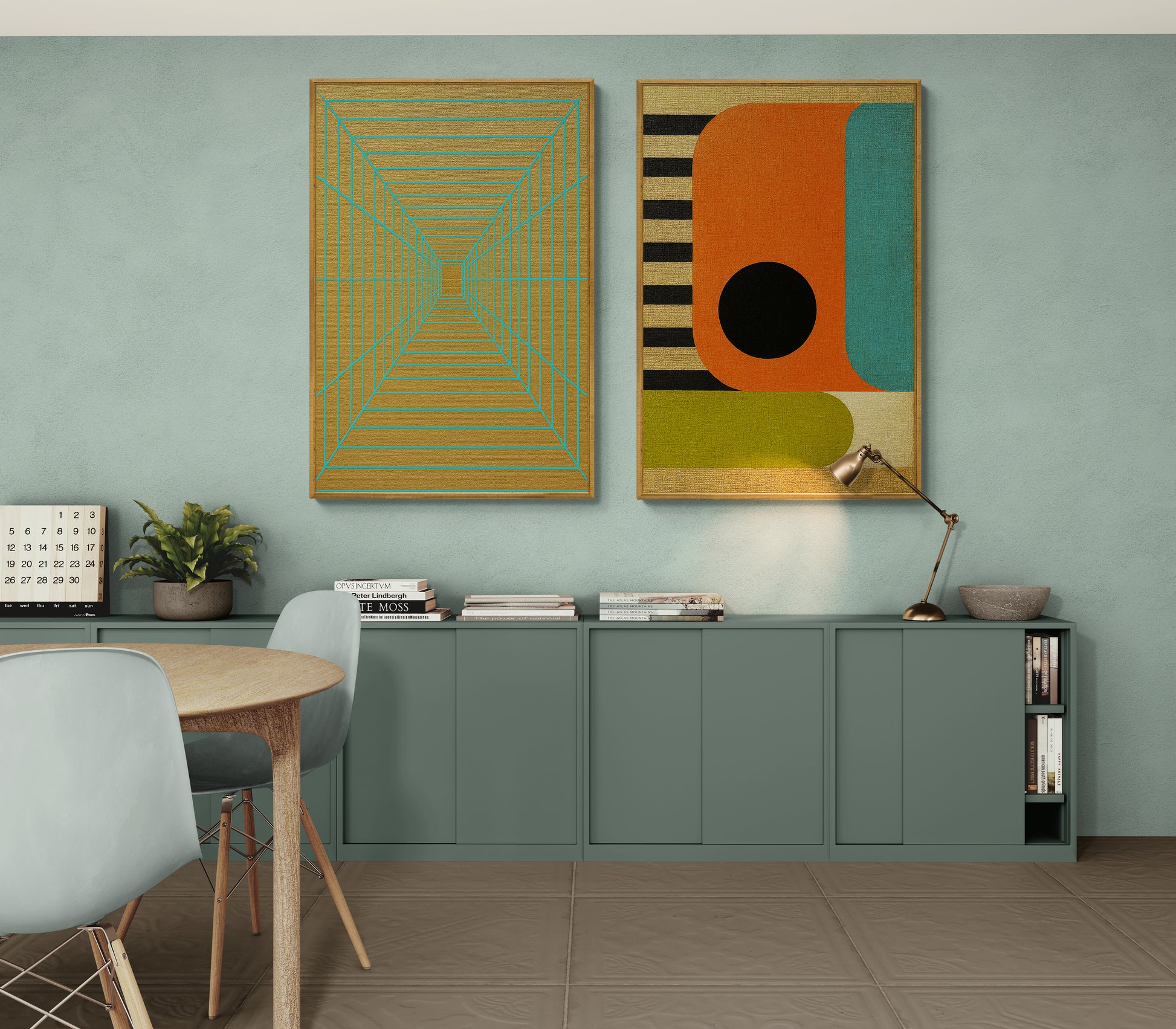 Lines of Eternity Geometric-Abstract Matte Paper Poster - Op Art