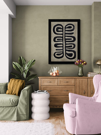 Lines of Spirit Canvas-Textured Matte Paper Poster