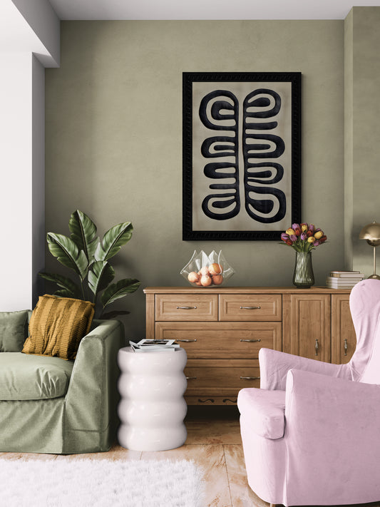 Lines of Spirit Canvas-Textured Matte Paper Poster