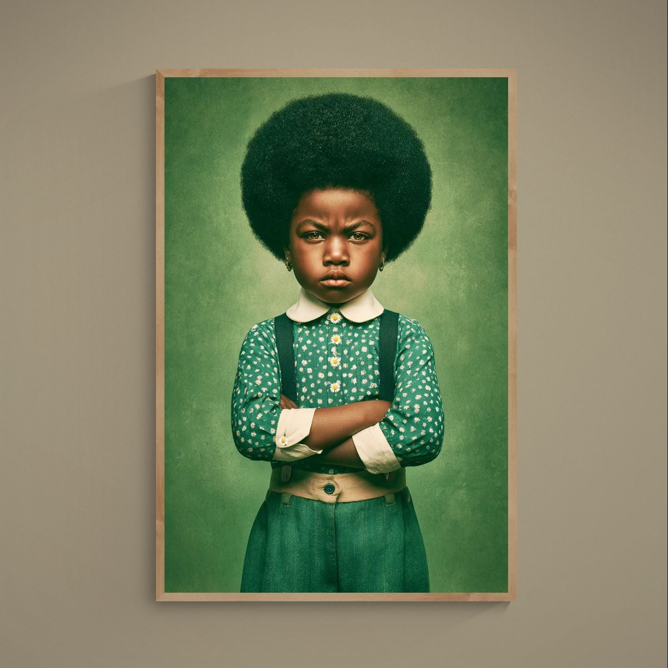 Little Boss Energy afrozentrisches Poster auf Mattpapier