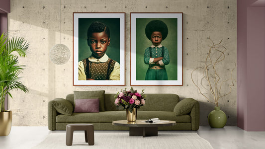 Little Boss Energy Afrocentric Matte Paper Poster