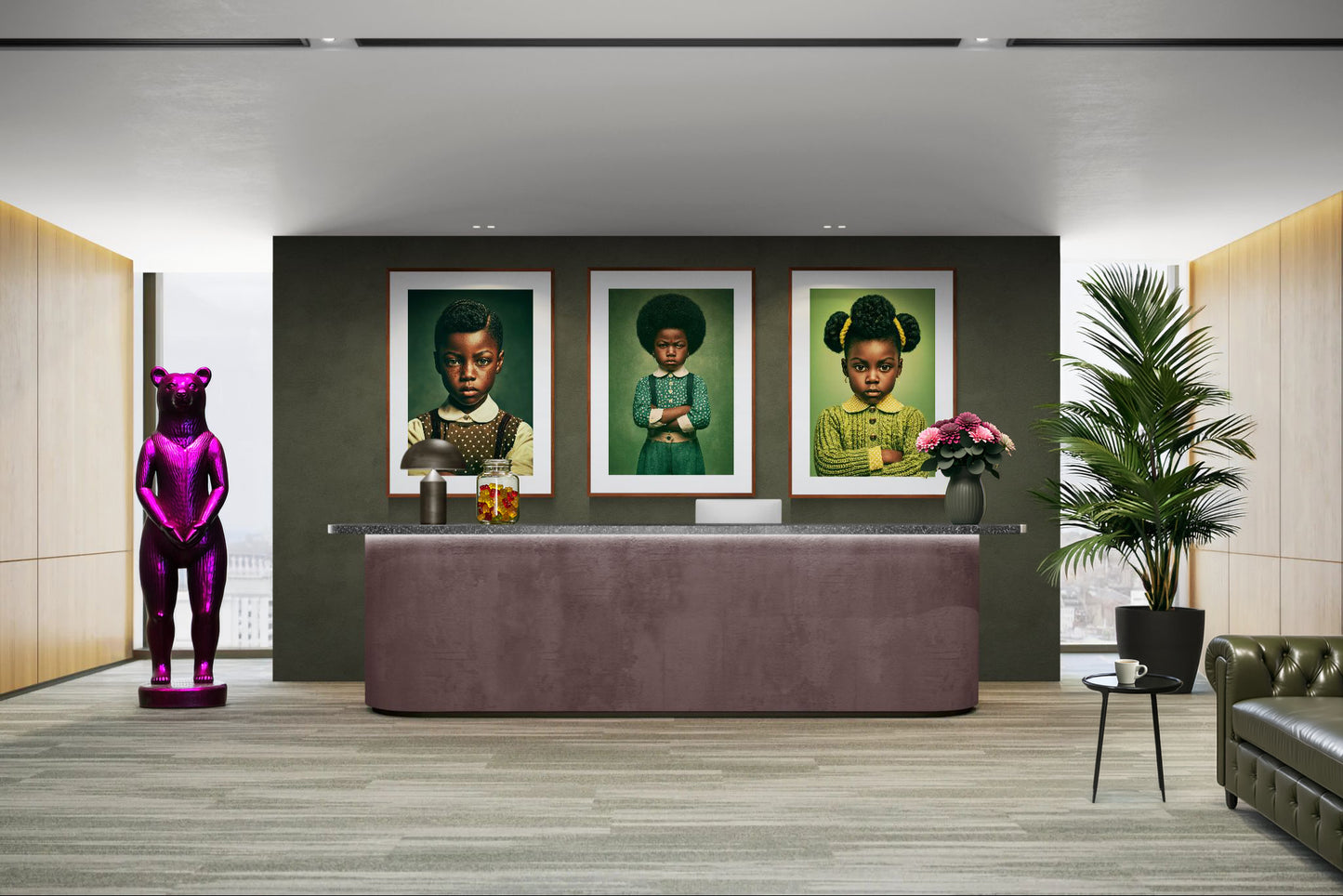 Little Boss Energy afrozentrisches Poster auf Mattpapier