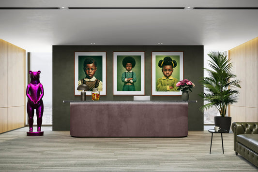 Little Boss Energy Afrocentric Matte Paper Poster