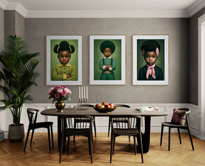 Little Boss Energy afrozentrisches Poster auf Mattpapier