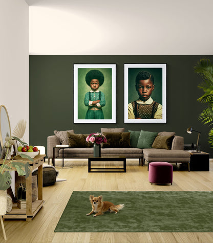 Little Boss Energy afrozentrisches Poster auf Mattpapier