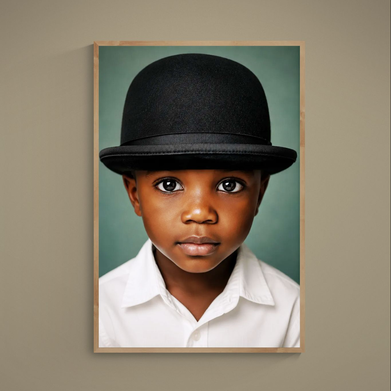 Little Gentleman Afrozentristischer Modern Art Poster