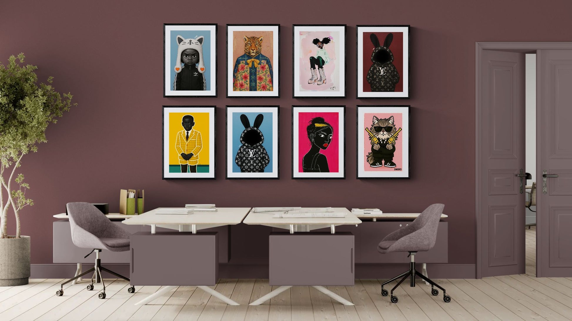 Little Icon Pop-Art Matte Paper Poster - Afrofuturist Style