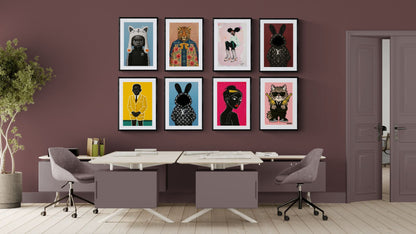 Little Icon Pop-Art Matte Paper Poster - Afrofuturist Style