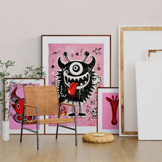 Little Lord of Chaos Pop-Art Matte Paper Poster - Street Art Style