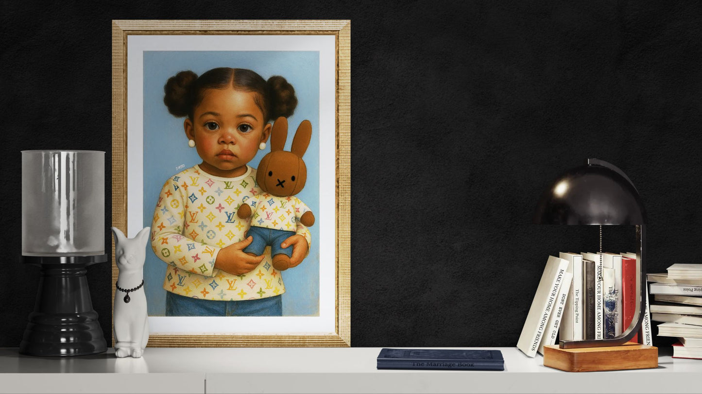 Little Muse Fashion-Forward Nursery-Friendly Matte Paper Poster