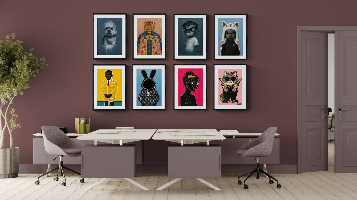 Little Soul Painterly-Portrait Matte Paper Poster