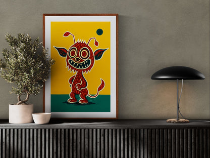 Little Trickster Museum-Quality Matte Paper Poster - Pop Art Style