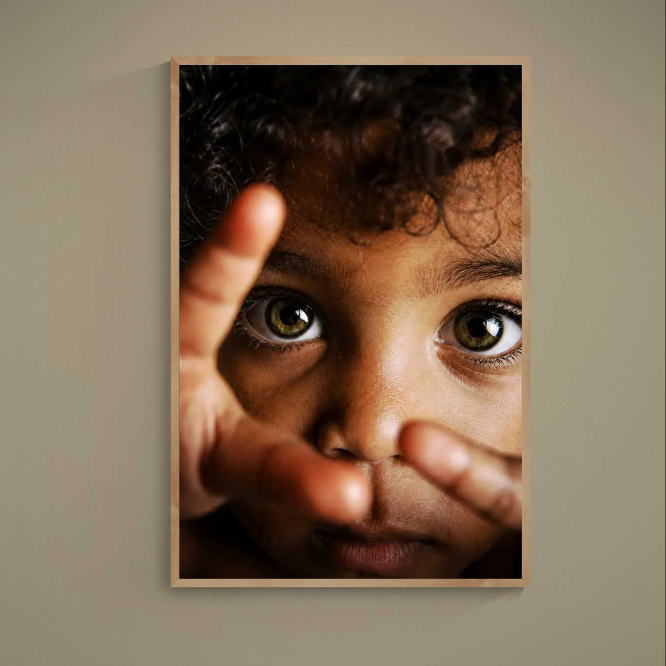 Little Wonder Retrato en Primer Plano Póster Papel Mate
