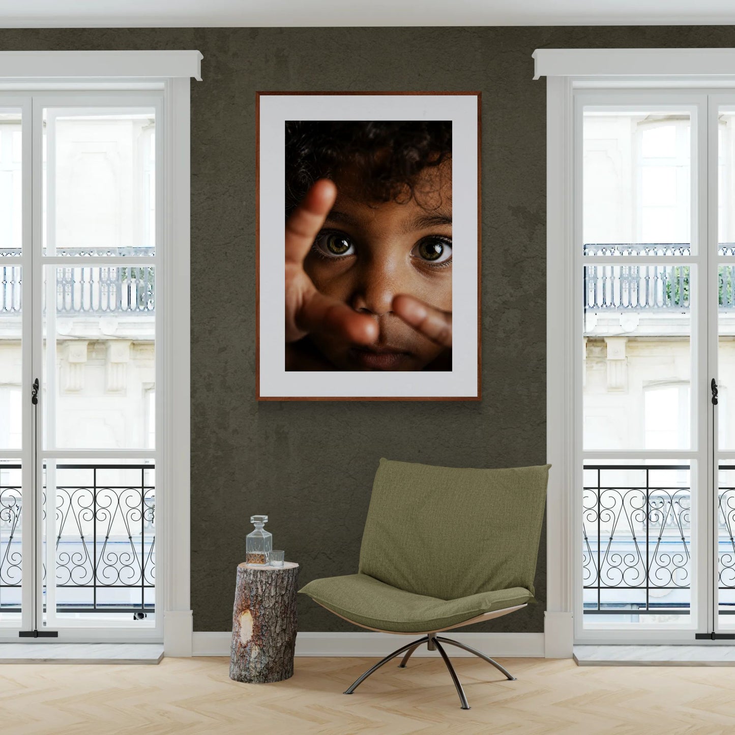 Little Wonder Retrato en Primer Plano Póster Papel Mate