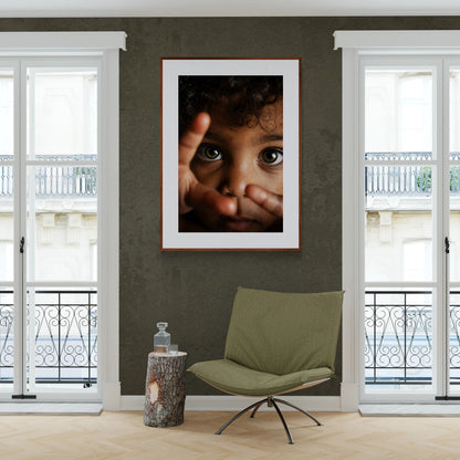 Little Wonder Retrato en Primer Plano Póster Papel Mate