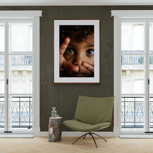 Little Wonder Retrato en Primer Plano Póster Papel Mate