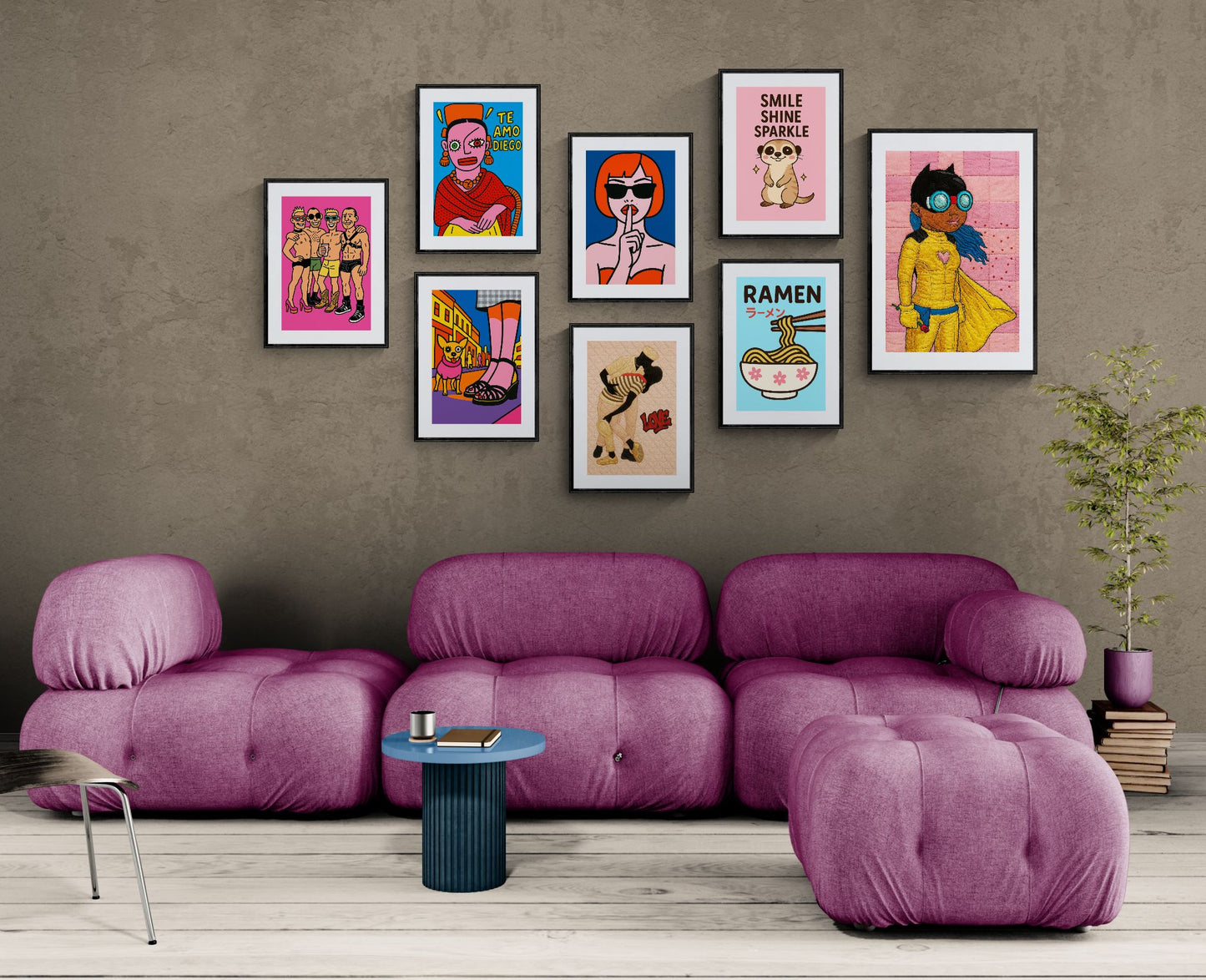 Love & Justice A Superhero's Quilt Comic-Inspired Matte Paper Poster