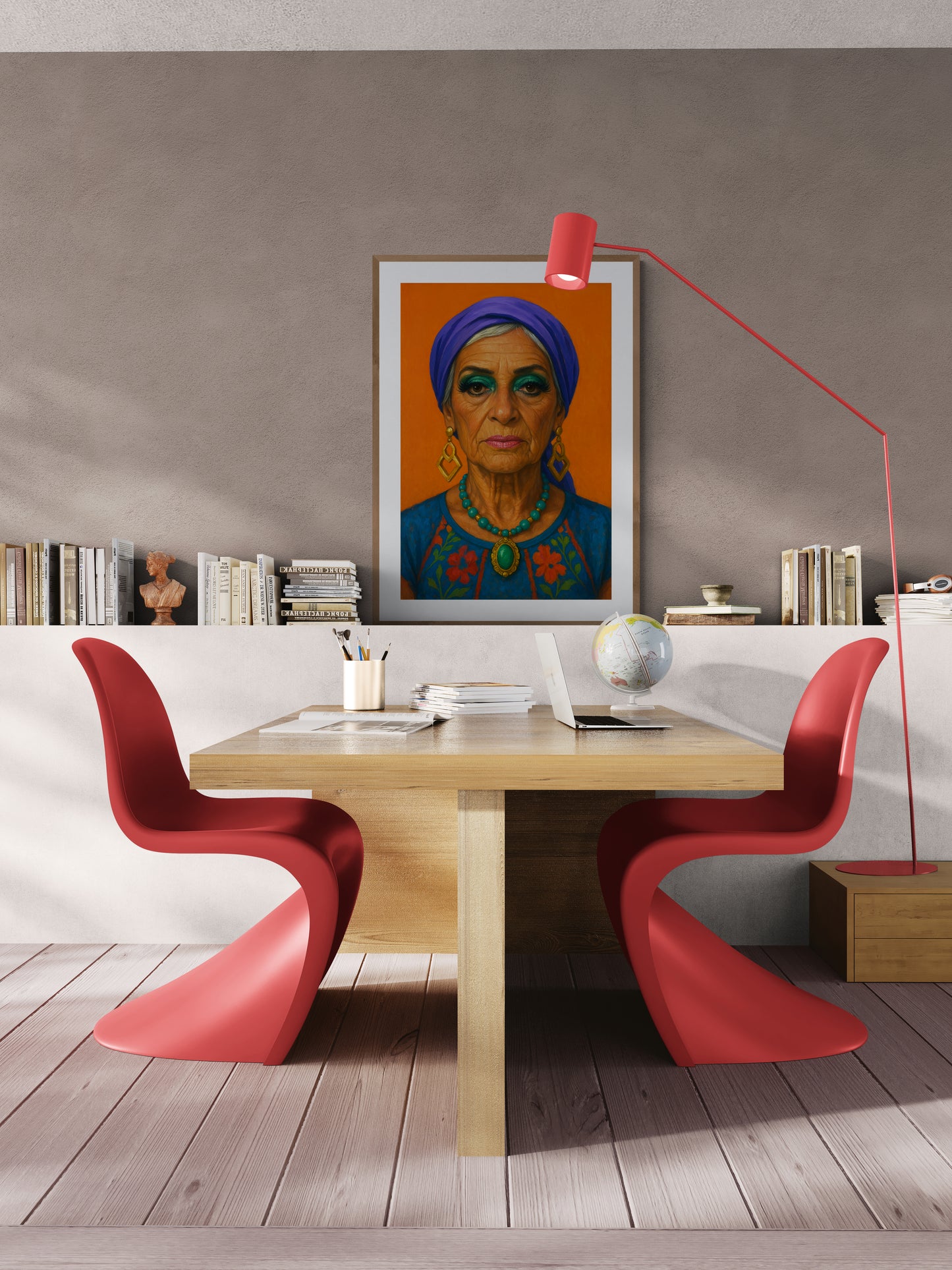 Madame of Fate Bohemian-Style Folk-Art Matte Paper Poster