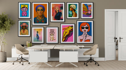 Madame of Fate Bohemian-Style Folk-Art Matte Paper Poster