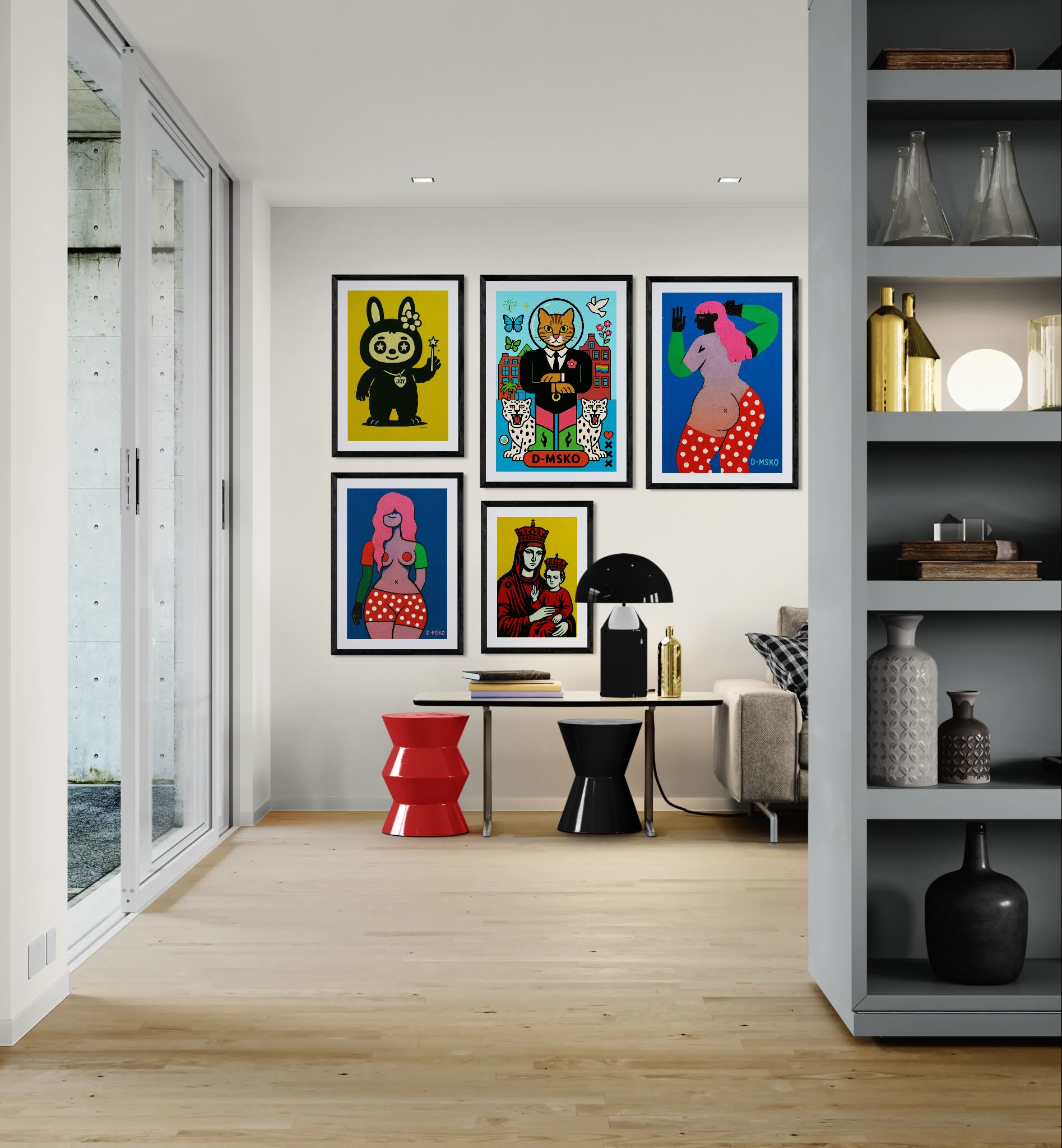 Amsterdam Cat King Museum-Quality Matte Paper Poster - Pop Art