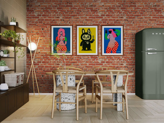 Femme Flow Bold-Graphic Matte Poster - Pop Art Print