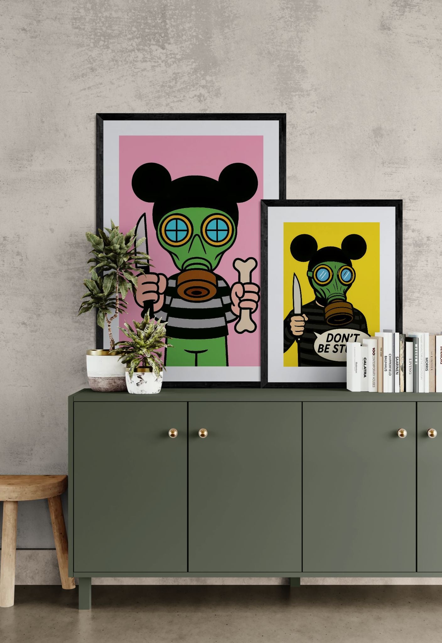 Masked Rebel Graffiti Poster on Matte Paper - Pop Art