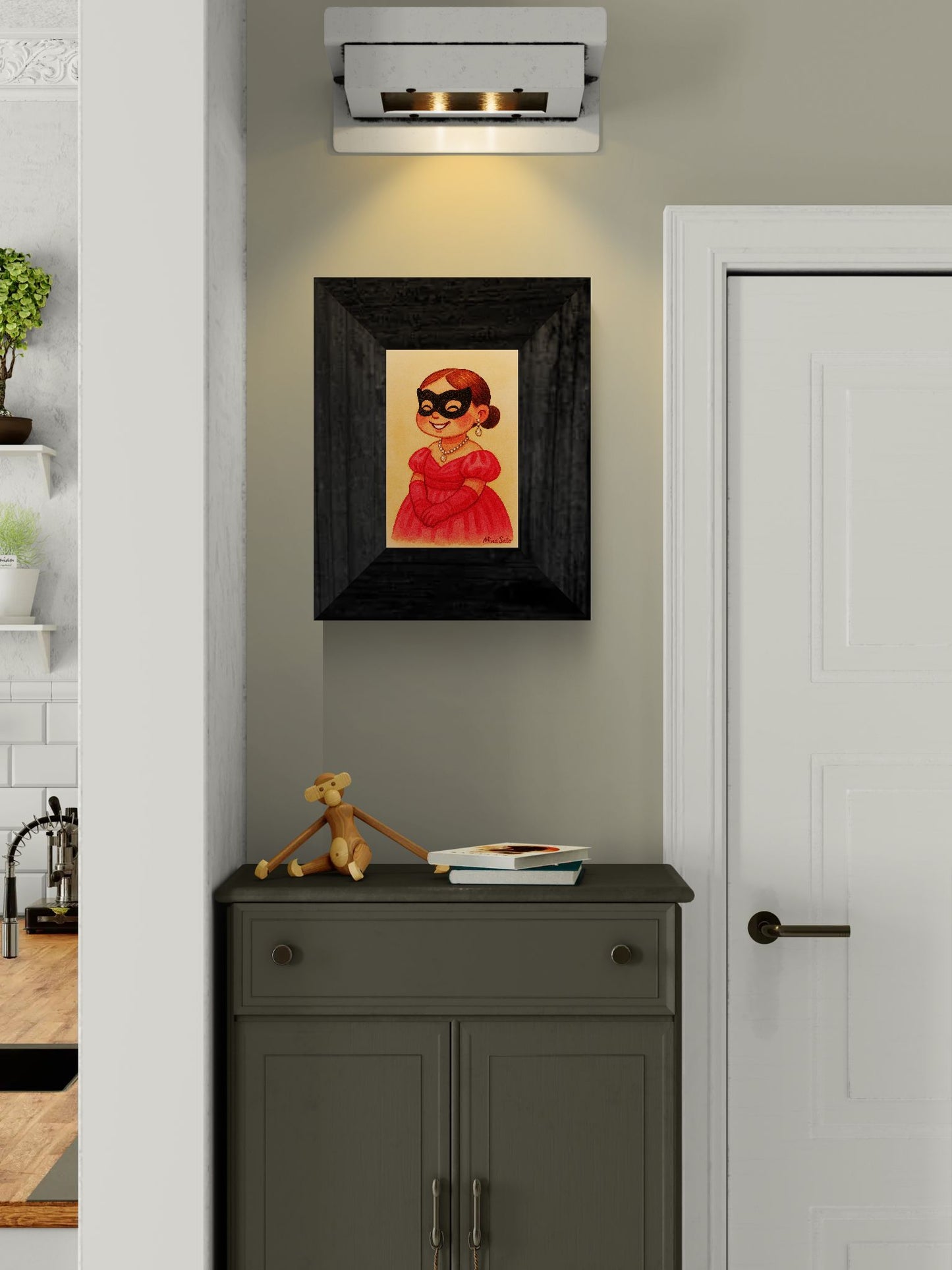 Masquerade Glow Venetian-Mask Matte Paper Poster