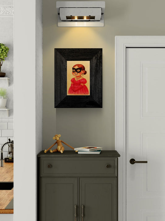 Masquerade Glow Venetian-Mask Matte Paper Poster