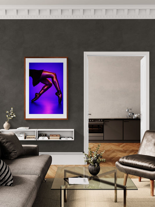 Midnight Rehearsal Editorial-Lit Matte Paper Poster - Modernist Style