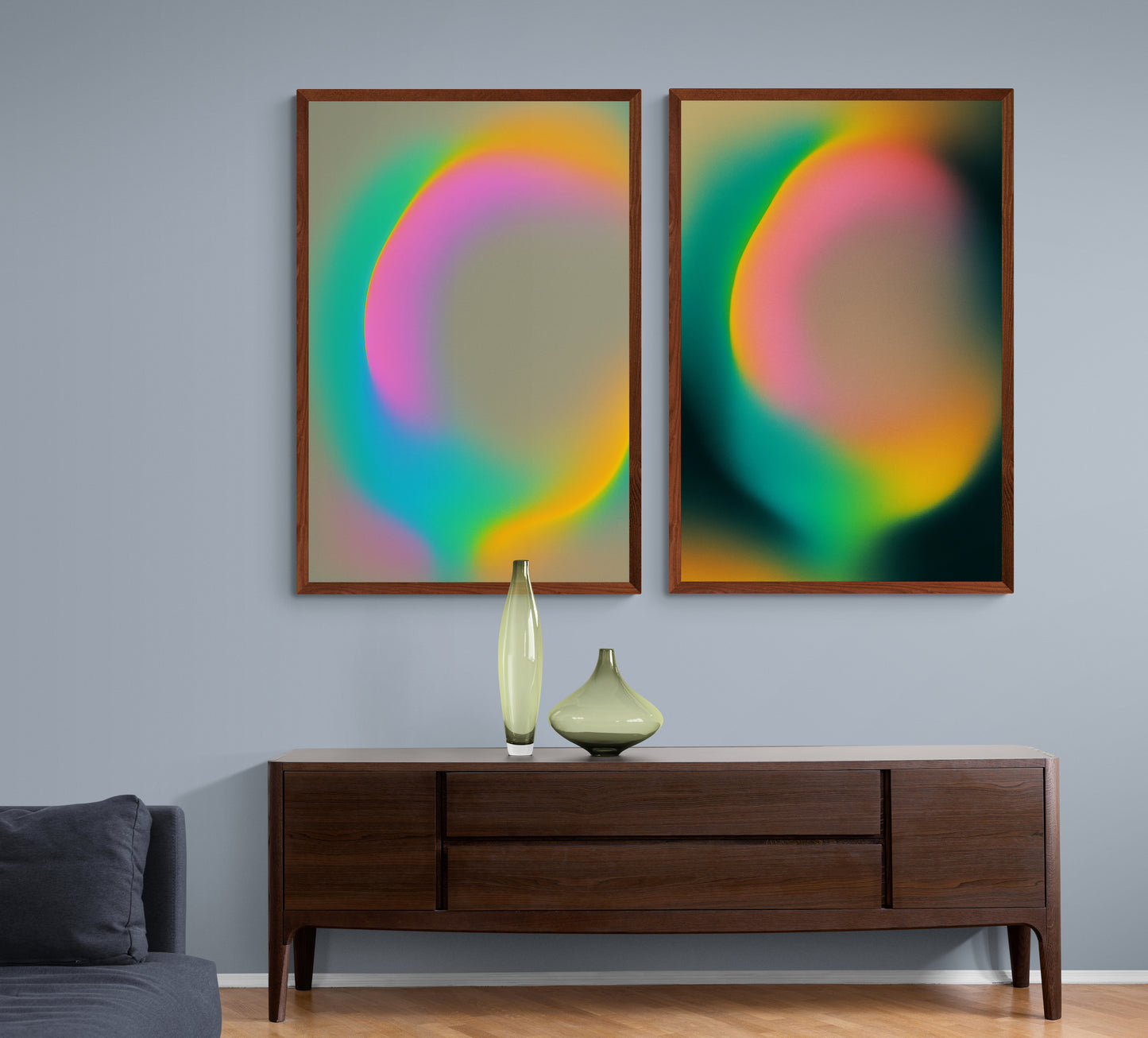 Prism Flow Spectrum-Themed Matte Poster - Minimalism