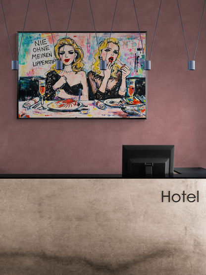 Never Without Lipstick Matte Paper Poster - Pop Art