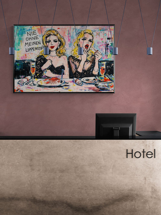 Never Without Lipstick Matte Paper Poster - Pop Art