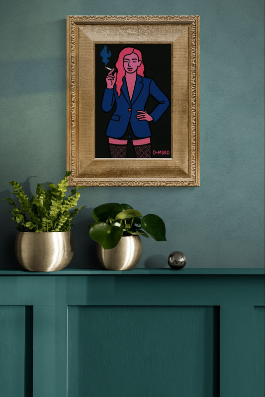 Night Mode Muse Pop-Art Matte Paper Poster - D-MSKO