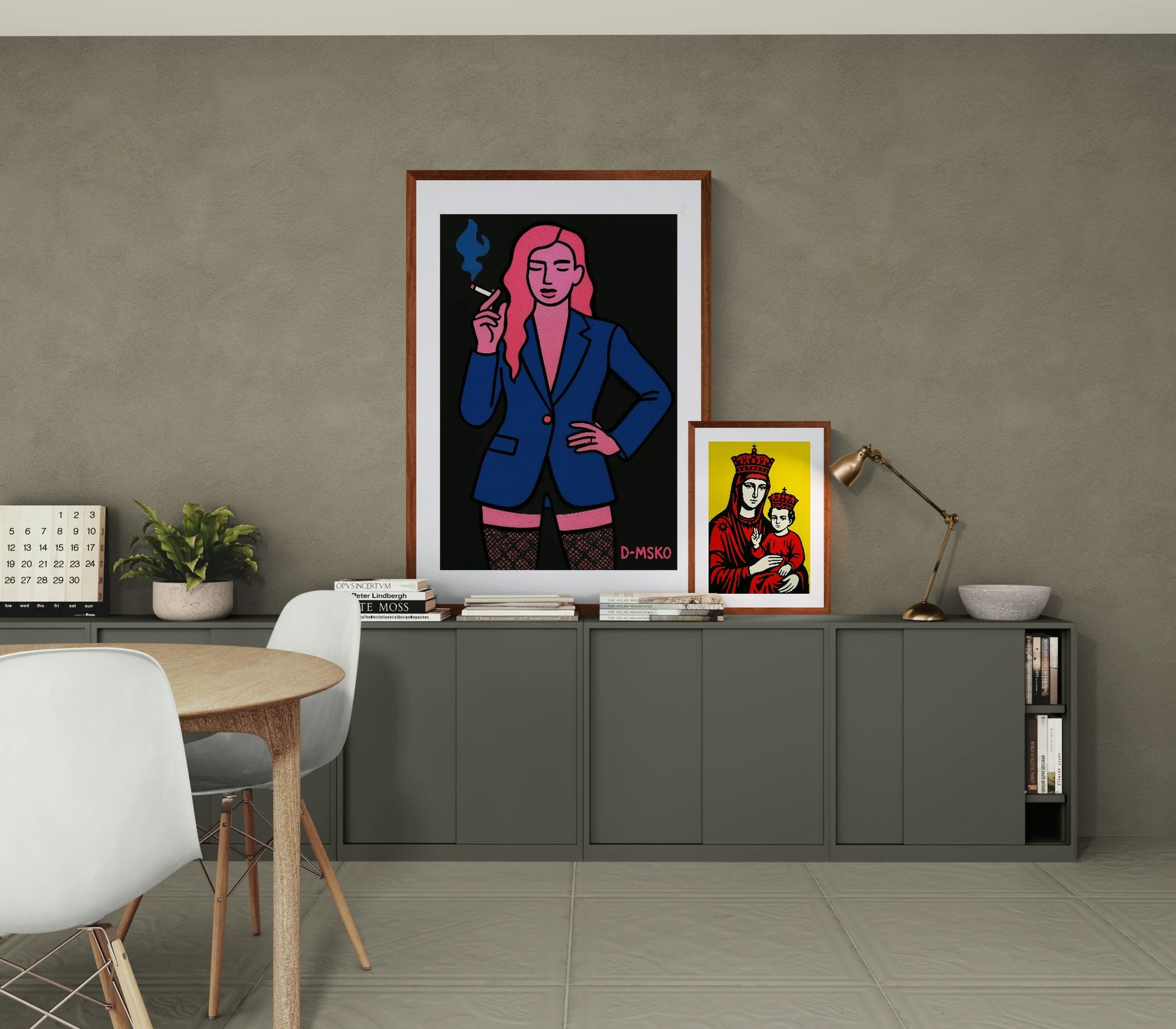 Night Mode Muse Pop-Art Matte Paper Poster - D-MSKO