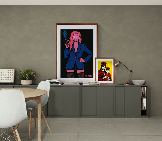 Night Mode Muse Pop-Art Matte Paper Poster - D-MSKO
