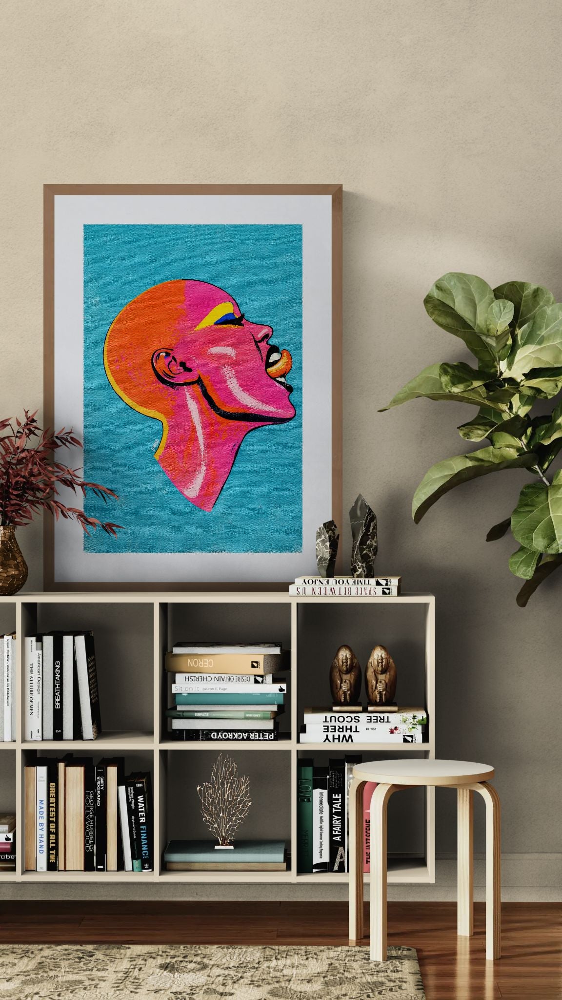 No Apologies Bold-Color Matte Paper Poster - Pop Art