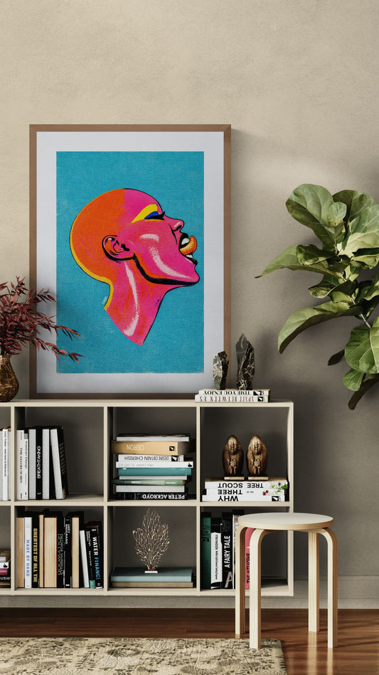No Apologies Bold-Color Matte Paper Poster - Pop Art