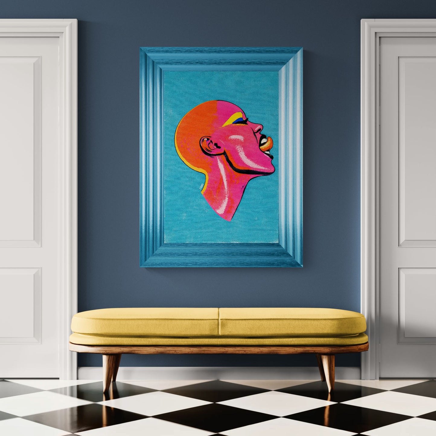 No Apologies Bold-Color Matte Paper Poster - Pop Art