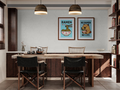No Ramen No Life Manga-Inspired Matte Paper Poster - Kawaii