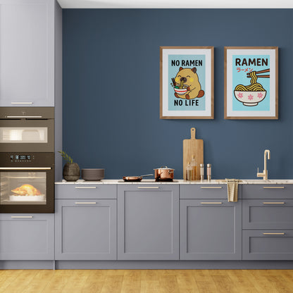 No Ramen No Life Manga-Inspired Matte Paper Poster - Kawaii