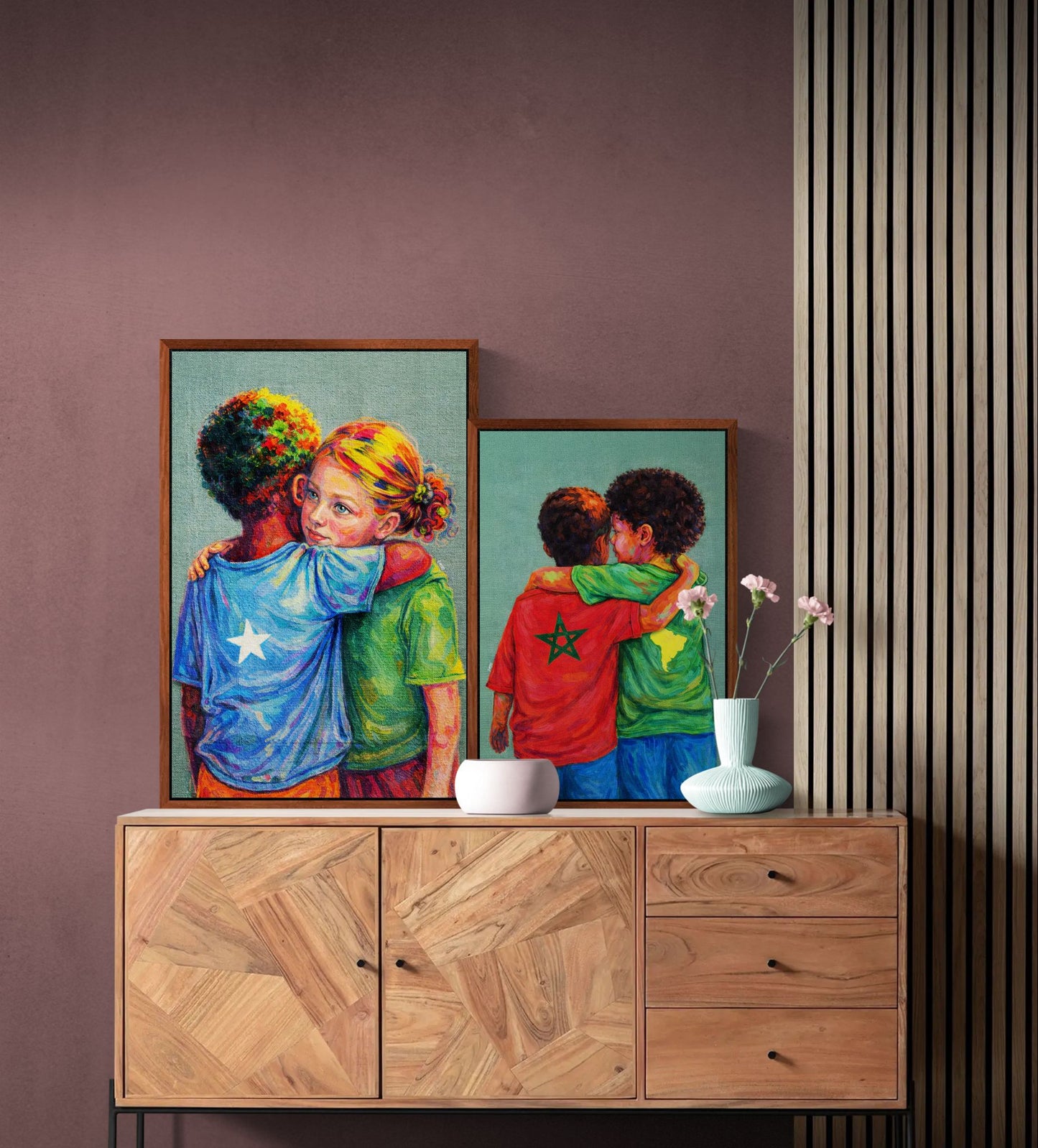 Holding Through Difference Matte Poster - Contemporary Expressionism