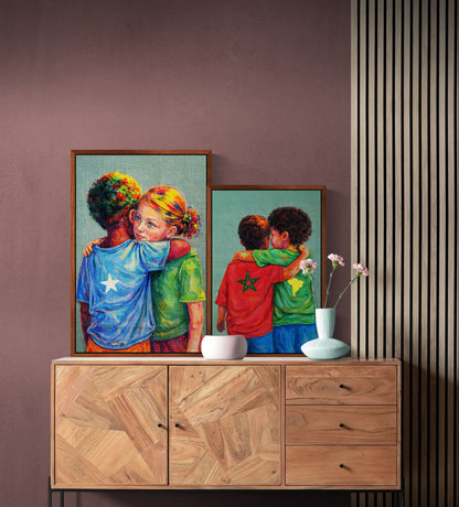 Holding Through Difference Matte Poster - Contemporary Expressionism