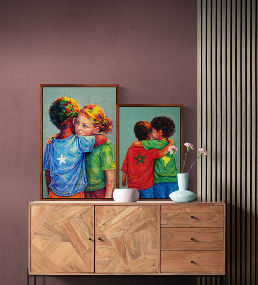 Holding Through Difference Matte Poster - Contemporary Expressionism